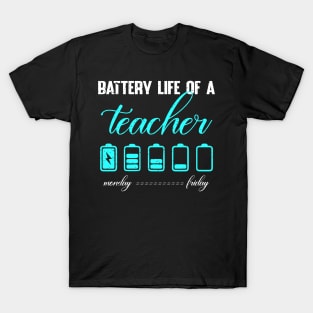 Battery life of a teacher T-Shirt